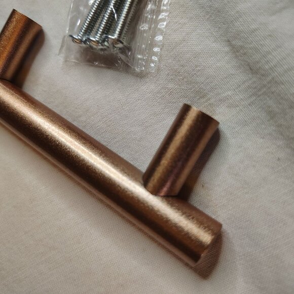 Nizado 2.5" Cabinet Handles Rose Gold Drawer Pulls Stainless Steel Hardware - Picture 2 of 9